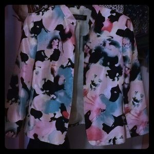 Kasper Black multicolor jacket size 6 NWT